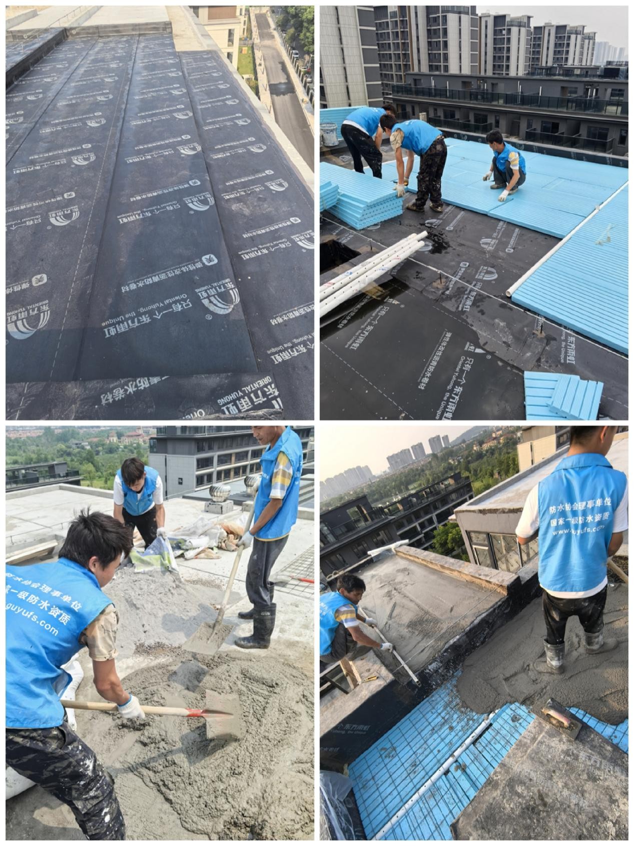 联投半岛九里 楼顶防水、隔热、找平